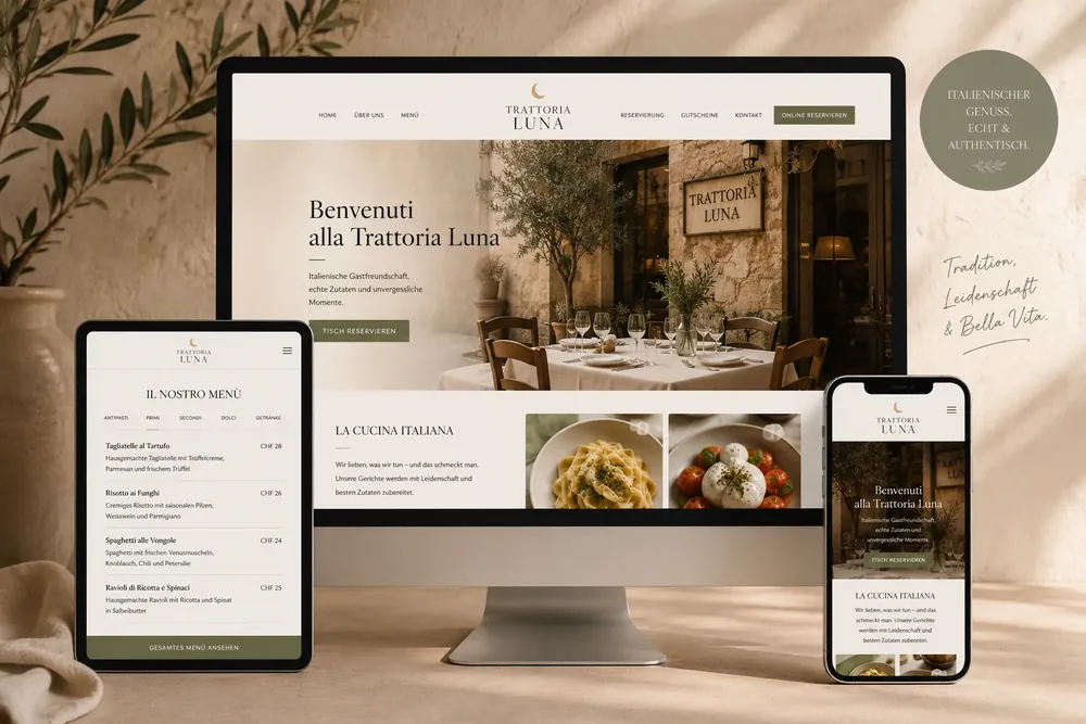 Trattoria Da Marco Case Study von Webxiro